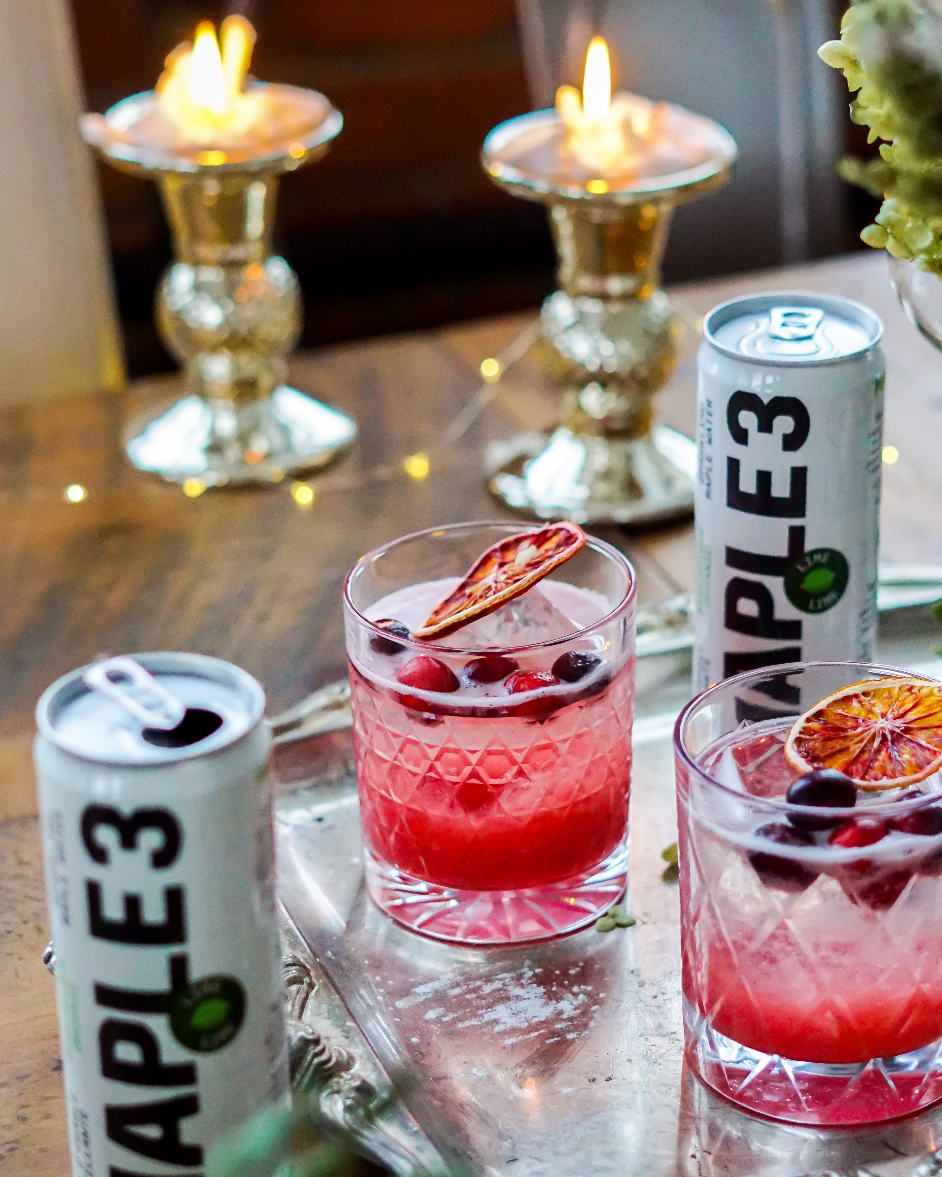 Maple Water Holiday Cocktail