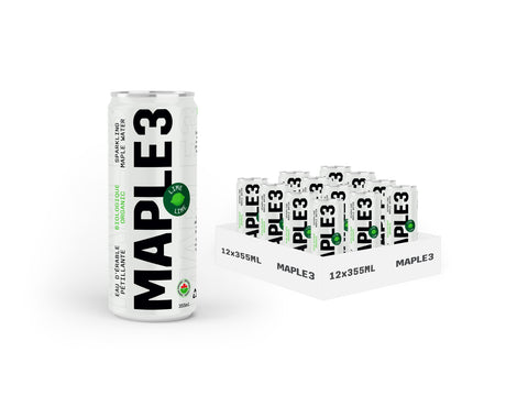 Eau d'érable pétillante à la lime - 355ML (WS)