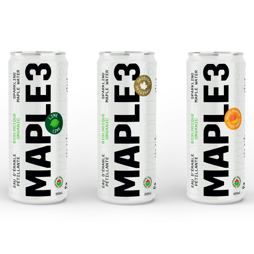 Sparkling Organic Maple Water - Mix Pack - 355ML