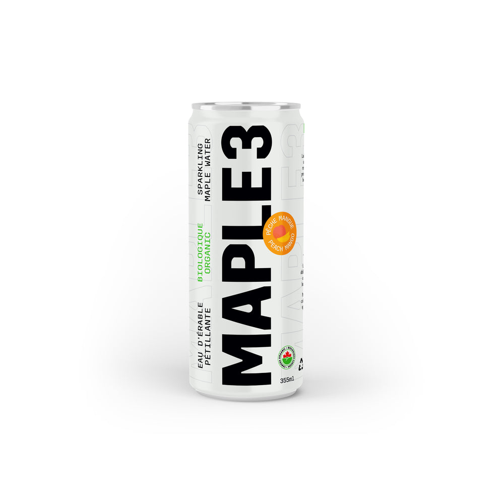 Peach/Mango Sparkling Organic Maple Water - 355ML