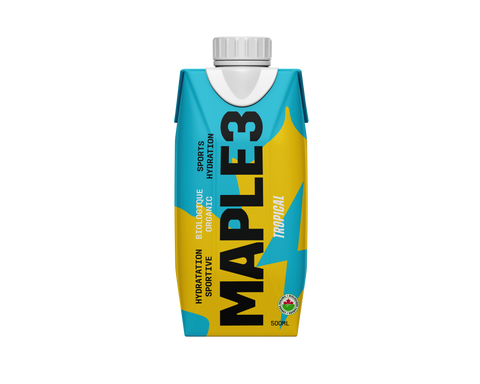 Boisson sportive à l'eau d'érable