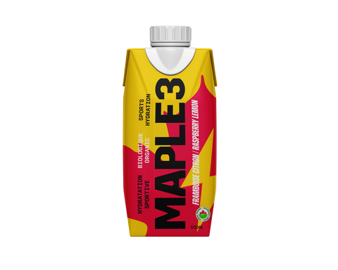 Boisson sportive à l'eau d'érable